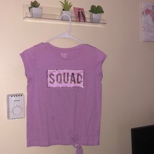 Cute sequence girls shirt